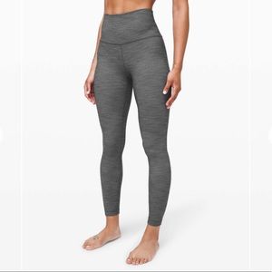 NWT lululemon Align HR Pant 25 Grey herringbone 4